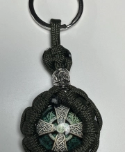 Andrew Viking Celtic Shield – Keki Paracord Kulcstartó Kelta Kereszt Medállal