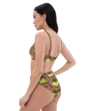 Prémium Magas Derekú Női Bikini Szett - Koral Exotic Texture Edition (UPF50+)