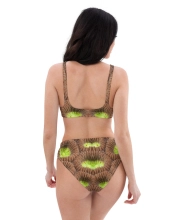 Prémium Magas Derekú Női Bikini Szett - Koral Exotic Texture Edition (UPF50+)