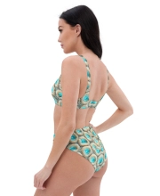 Prémium Magas Derekú Női Bikini Szett - Ocean Mandala Retro Edition (UPF50+)
