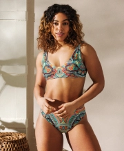 Prémium Magas Derekú Női Bikini Szett - Fatima Mystic Mandala Edition (UPF50+)