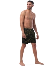 Férfi Prémium Úszónadrág - Fekete-Arany Luxury Pattern