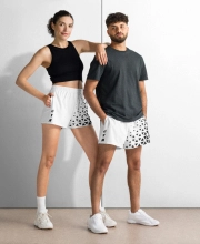 Unisex Prémium Sportnadrág - GYM Geometrikus Cyber White