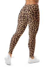 Női prémium alakformáló leggings - Klasszikus párducmintával