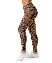 Női prémium alakformáló leggings - Klasszikus párducmintával