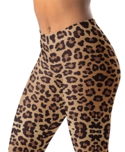 Női prémium alakformáló leggings - Klasszikus párducmintával