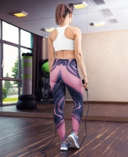 Női prémium jóga leggings - Absztrakt márvány mintával