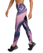 Női prémium jóga leggings - Absztrakt márvány mintával