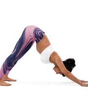 Női prémium jóga leggings - Absztrakt márvány mintával