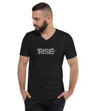 Férfi Prémium V-Nyakú Póló - RISE Statement Edition