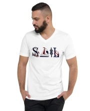 Férfi Prémium V-Nyakú Póló - SAIL Minimalist Edition