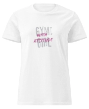 Női Softstyle pamut póló - Vagány Gym girl felirattal