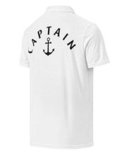 Prémium Galléros Slim Fit Póló - hátul CAPTAIN felirattal
