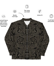 Unisex Prémium Bomberdzseki - Cyber Luxury Abstract Pattern