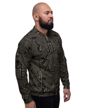 Unisex Prémium Bomberdzseki - Cyber Luxury Abstract Pattern