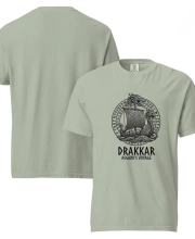 Unisex prémium pamut póló - DRAKKAR viking mintával