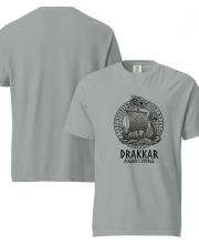 Unisex prémium pamut póló - DRAKKAR viking mintával