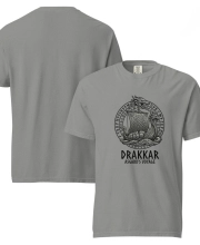 Unisex prémium pamut póló - DRAKKAR viking mintával
