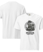 Unisex prémium pamut póló - DRAKKAR viking mintával