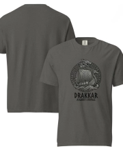 Unisex prémium pamut póló - DRAKKAR viking mintával