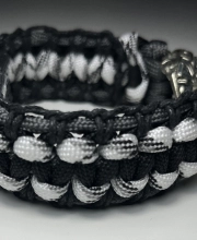 Ink2be Prémium Kézzel Font Taktikai Paracord Karkötő - Odin's Raven Vegvisir & Fenrir Wolf Edition
