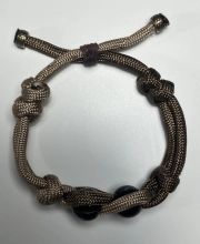 Ink2be Prémium Kézzel Font Paracord Karkötő - Bronze Cord Infinity Loop Shamballa Edition