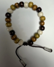 Ink2be Prémium Kézzel Csomózott Fa Karkötő - Earthy Boho Wood Bead Edition