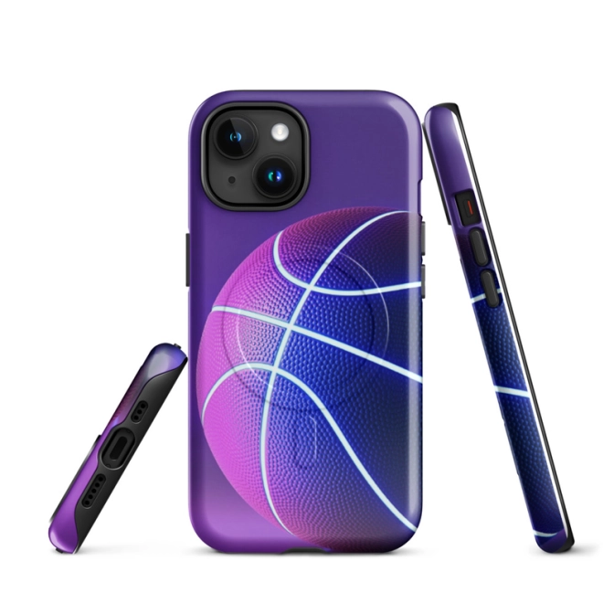 Ink2be Prémium MagSafe® iPhone® tok - Cyber Basketball és neon sport lifestyle kiadás