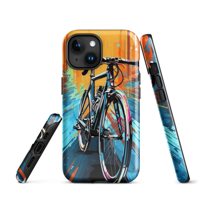 Ink2be Prémium MagSafe® iPhone® tok - Bike Ride és dinamikus urban lo-fi graffiti kiadás