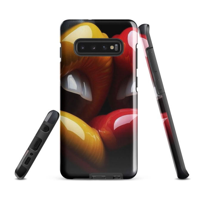 Ink2be Prémium Samsung® telefontok - Csábító ajkak tüzes neon glam kiadás