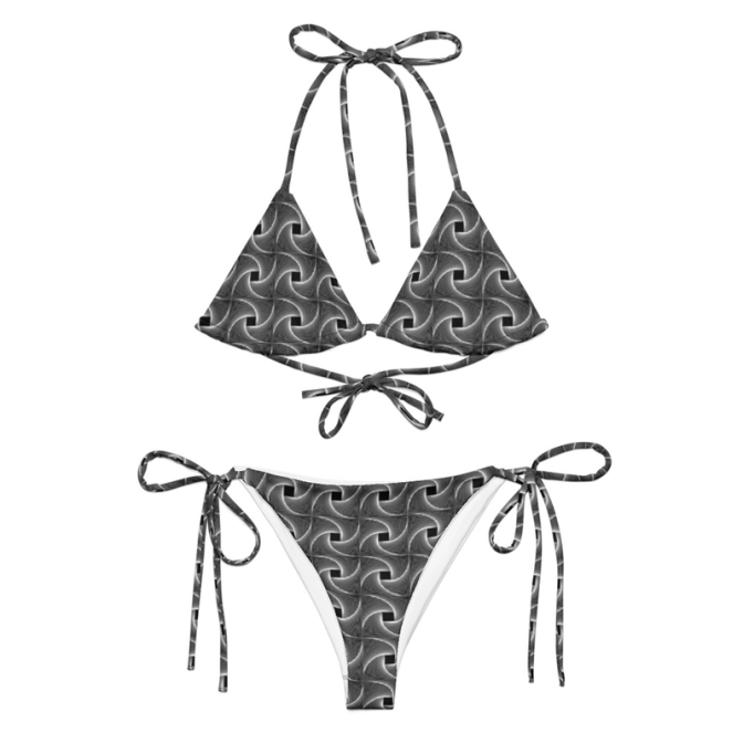 Tanga bikini - geometrikus