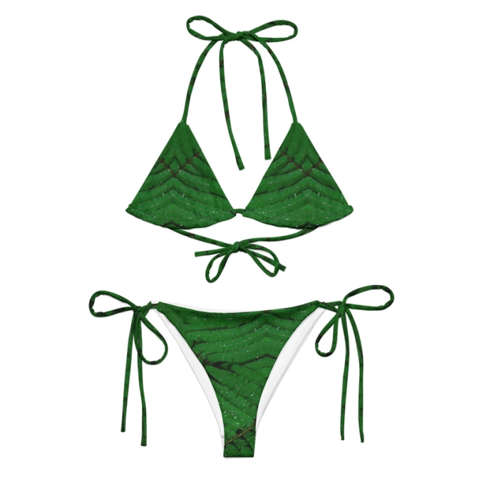 Tanga bikini - páfrányos