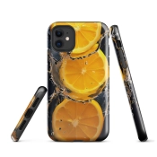 Ink2be Prémium Ütésálló iPhone® Kétrétegű Telefontok - Lemon Juicy Citrus Edition