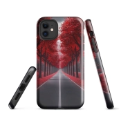 Ink2be Prémium Ütésálló iPhone® Kétrétegű Telefontok - Red Way Cyber Linear Edition