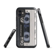 Ink2be Prémium Ütésálló iPhone® Kétrétegű Telefontok - Kazetta Retro Mixtape Vintage Edition
