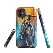 Ink2be Prémium Ütésálló iPhone® Kétrétegű Telefontok - Bike Dynamic Urban Art Edition