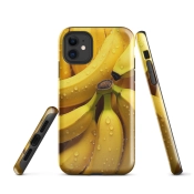 Ink2be Prémium Ütésálló iPhone® Kétrétegű Telefontok - Banán Juicy Banana Pop-Art Edition