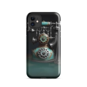 Ink2be Prémium Ütésálló iPhone® Kétrétegű Telefontok - Retro Telefon Vintage Dial Edition