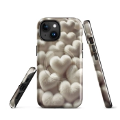Ink2be Prémium MagSafe® iPhone® tok - Fehér Bársonyszív és soft-grunge luxus kiadás