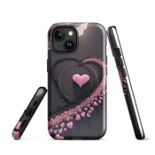 Ink2be Prémium MagSafe® iPhone® tok - Sötét Homokszív és soft-grunge rebel kiadás