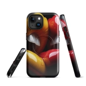 Ink2be Prémium MagSafe® iPhone® tok - Csábító Ajkak és absztrakt pop-art fusion kiadás