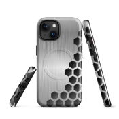 Ink2be Prémium MagSafe® iPhone® tok - Inox Fekete Mecha és indusztriális techwear kiadás