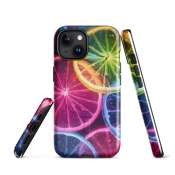 Ink2be Prémium MagSafe® iPhone® tok - Neon Lemon Glow és vibráló cyber lo-fi kiadás