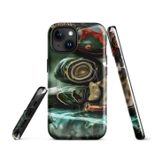 Ink2be Prémium MagSafe® iPhone® tok - Kozmikus Márvány és luxus malachit lo-fi kiadás