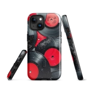 Ink2be Prémium MagSafe® iPhone® tok - Bakelit Groove és klasszikus lo-fi vinyl zenei kiadás