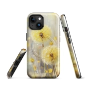 Ink2be Prémium MagSafe® iPhone® tok - Sárga Pitypang és napsütötte lo-fi botanika kiadás