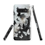 Ink2be Prémium Samsung® telefontok - Fekete-fehér pillangós gótikus kiadás