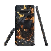 Ink2be Prémium Samsung® telefontok - Fekete vitorláshajó és arany misztikum kiadás