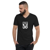 Férfi Prémium V-Nyakú Póló - Let Me Go Statement Edition