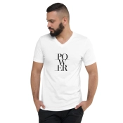 Férfi Prémium V-Nyakú Póló - POWER Statement Edition